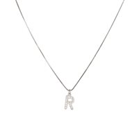 Collana Dilvdò Letters in Argento Zircone CLDBR